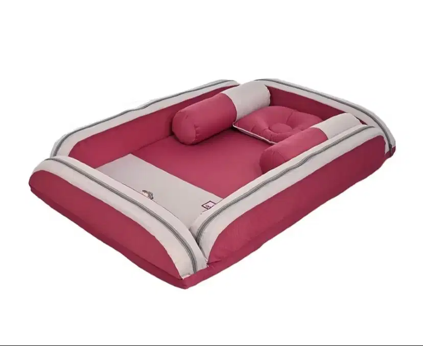 Kasur bayi + kelambu warna pink