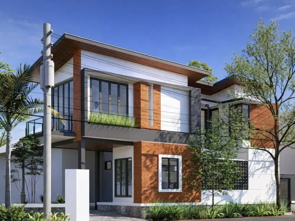 Villa 2 Lantai + Rooftop View Gunung Batu (1,79 M) Free Custom Desain & Kelola Sewa