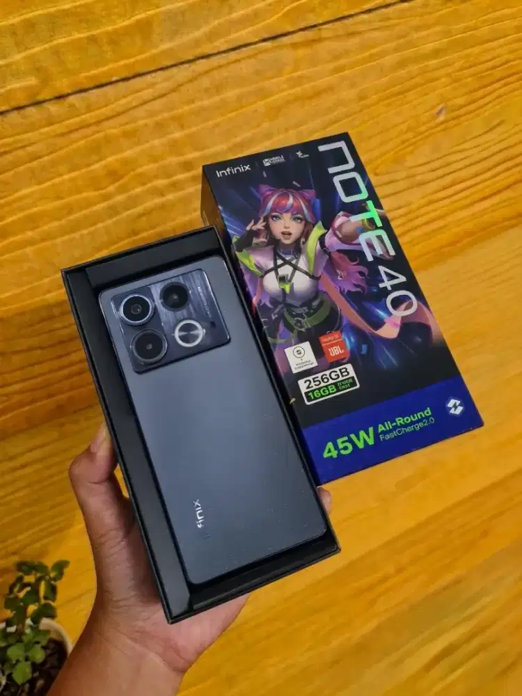 Infinix Note 40 8/256GB Fullset Mulus