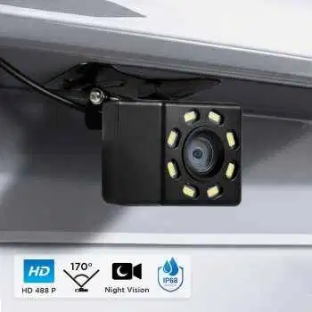 Kamera Mundur Parkir Mobil Night Vision Anti Fog 488p 8 LED IP68