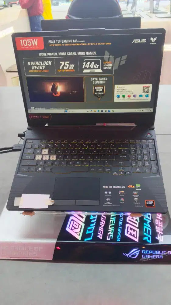 Cicilan laptop Asus tuf gaming a15 rtx 3050 cuma pakai ktp