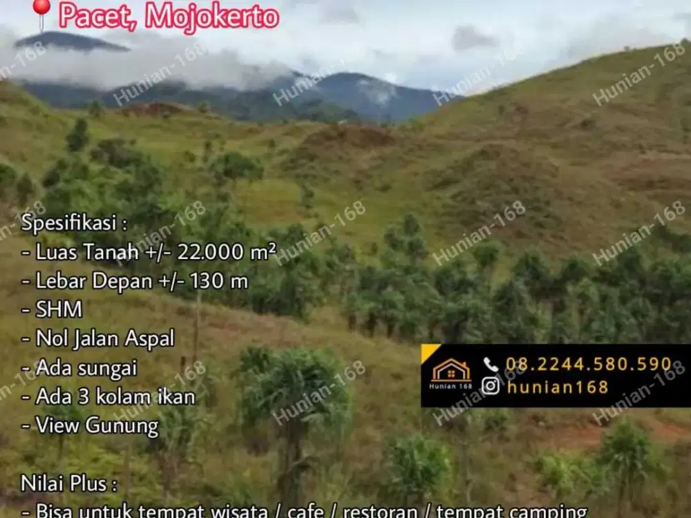 TANAH Kavling Villa Vila Pacet Resort Pacet Bukit Trawas Tretes prigen Pandaan Pasuruan