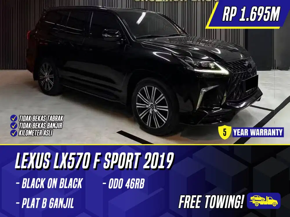 Lexus LX570 F Sport 2019 Black Hitam LX 570 FSport