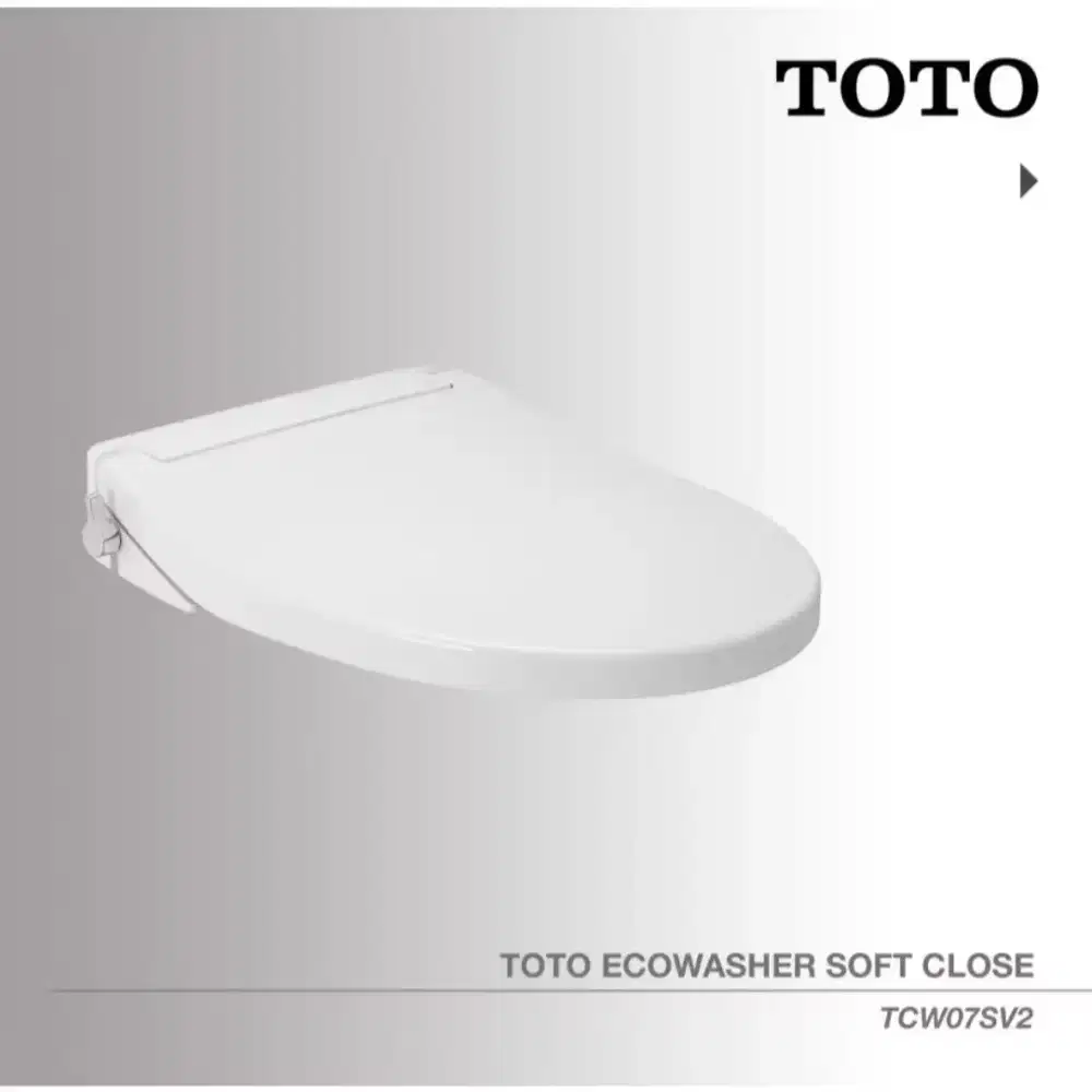 Tutup closet
Merek: TOTO
Model: TCW07SV2
Tipe: Eco Washer Seat