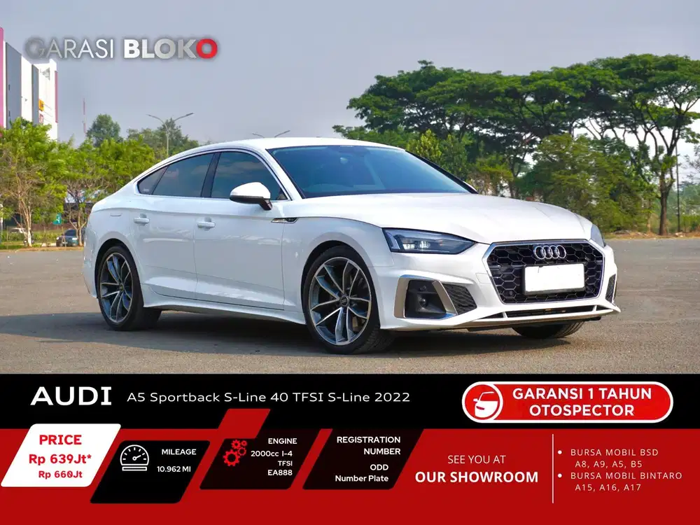 Odo 10rb - Audi A5 Sportback S-Line B9.5 40 TFSI 2022