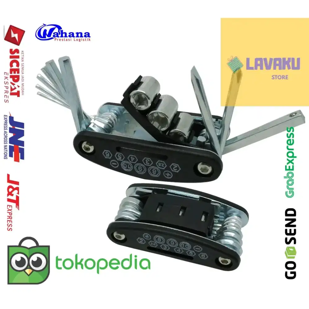 Obeng Multifunctional 15 in 1 EDC Repair Tool - Black