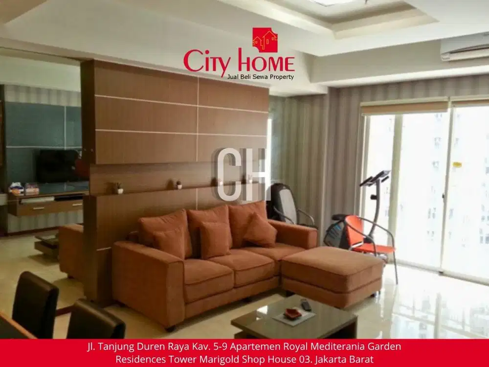 Sewa Apartemen Full Furnished Siap Huni 3 Kamar di Jakarta Barat