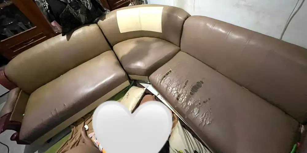 Dijual sofa bentuk L