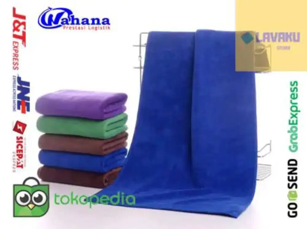 Handuk Microfiber Quickdry 35 x 75 cm - Blue