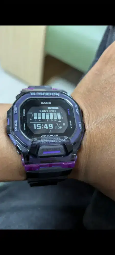 Gshock gdb200 black purple g-shock