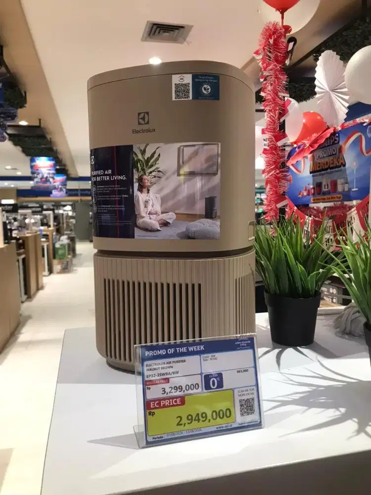 Electrolux air purifier walnut brown