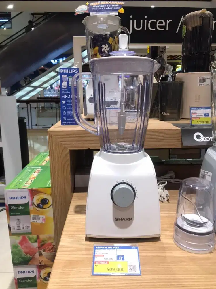 Sharp blender plastik ju white