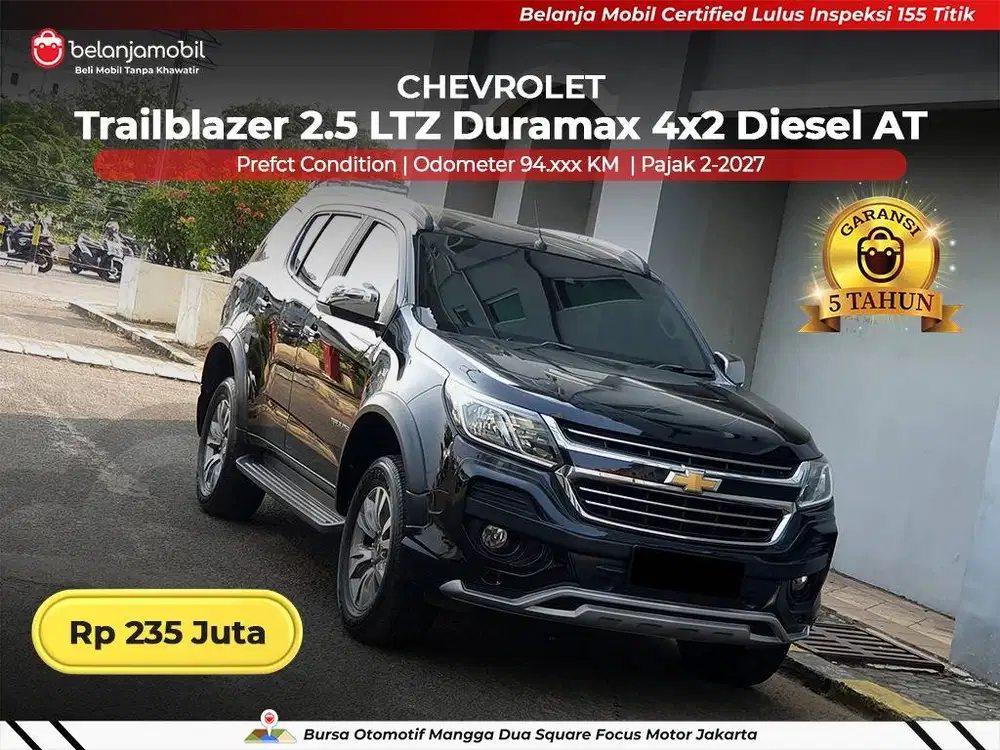 [ BERGARANSI ] Chevrolet Trailblazer 2,5 LTZ Duramax Diesel 2018/2019