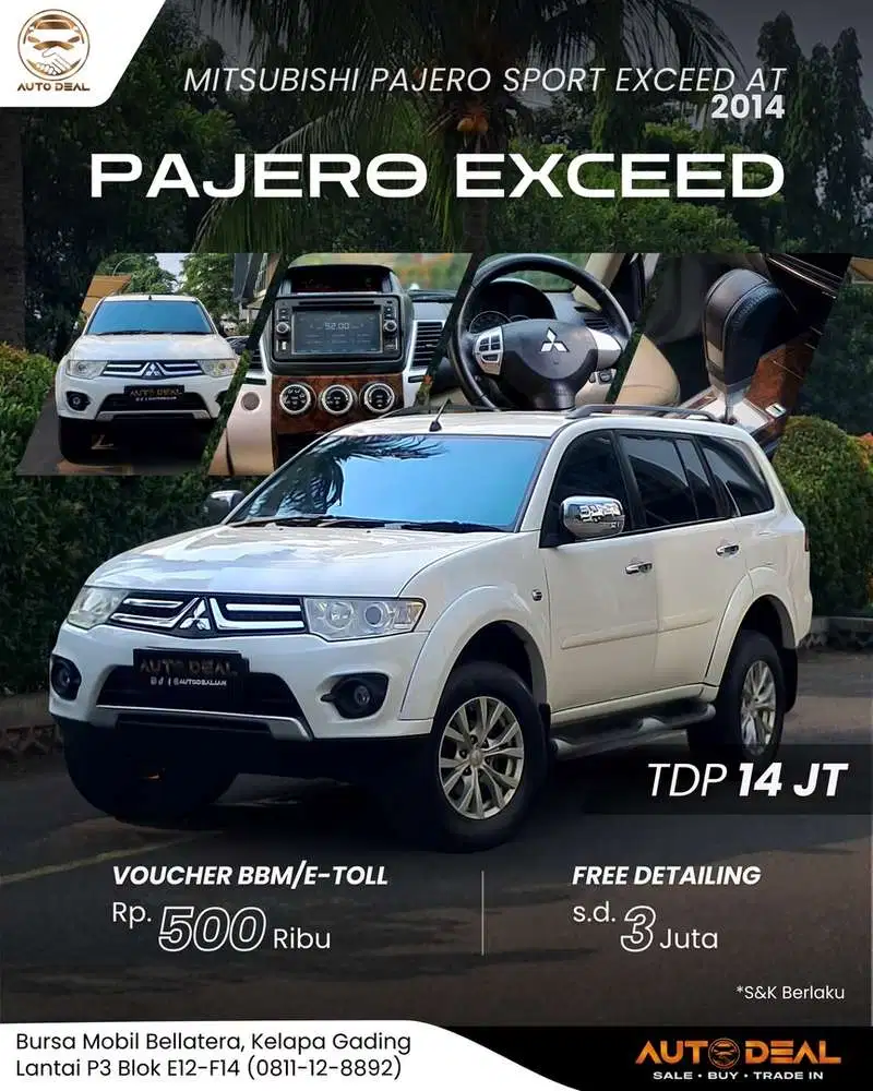 GAGAH & NYAMAN !! Mitsubishi Pajero Sport Exceed AT 2014