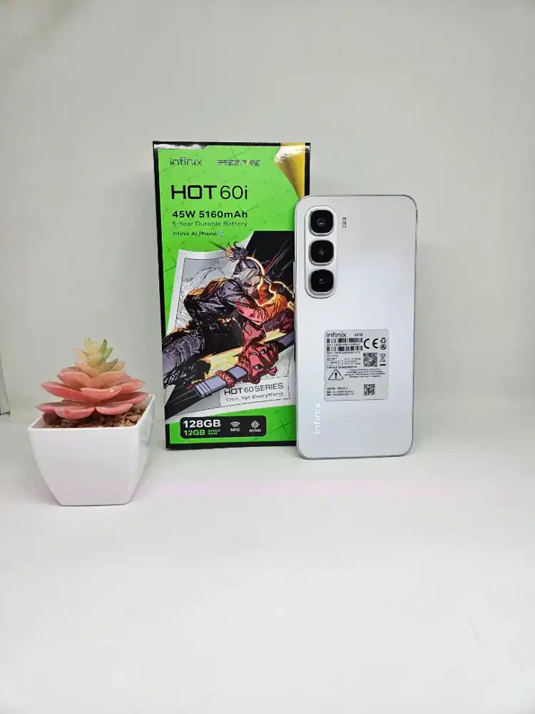 Infinix Hot 60i 6/128 (Silver) Fullset