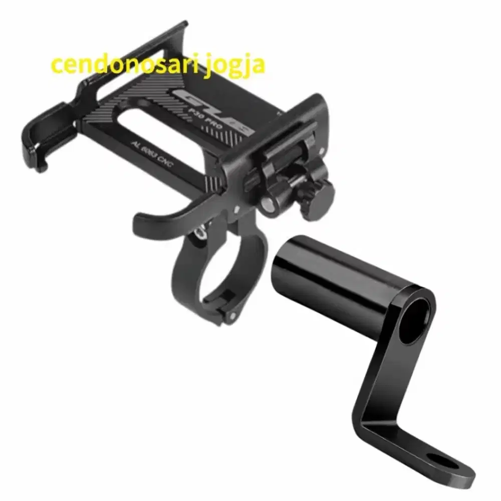 GUB P30 PRO HOLDER HP PLUS BRACKET HITAM ALUMINIUM