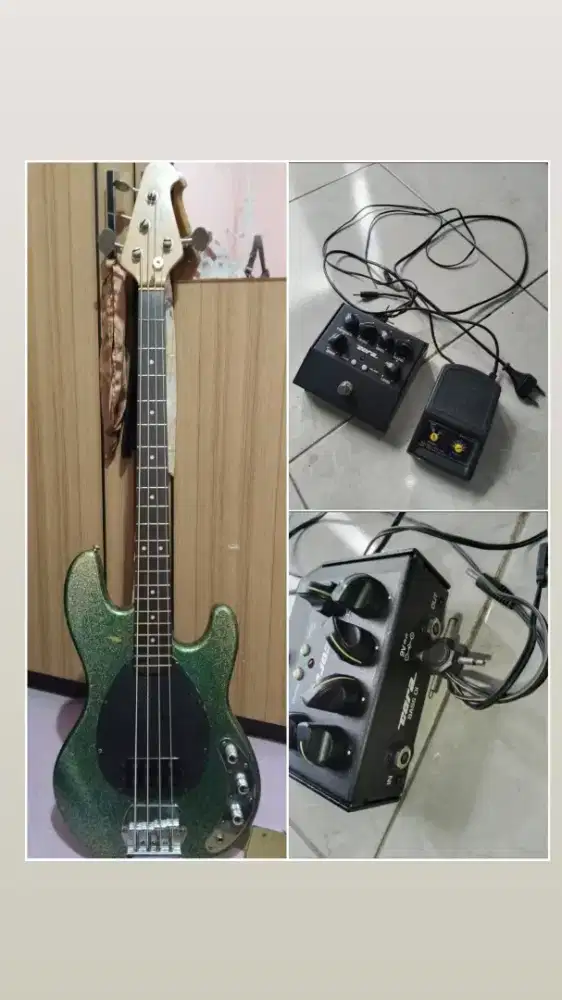 Paketan bass elektrik dan efeknya mantap siap pakai