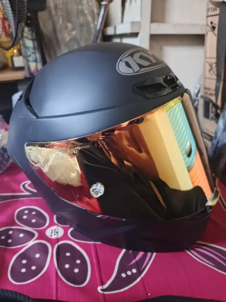 Jual Helm Kyt TTC warna Black Doff