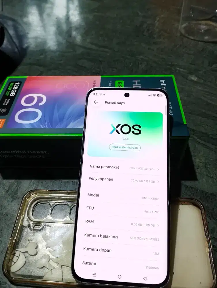 Infinix hot 60pro+ 8+8 128gb