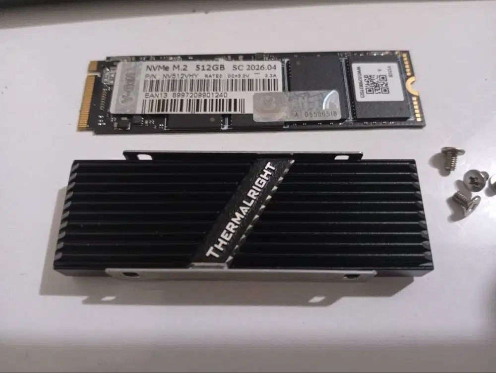 SSD NVME V-Gen M.2 Pcie Gen3 Nvme 2280 512GB + Heatsink