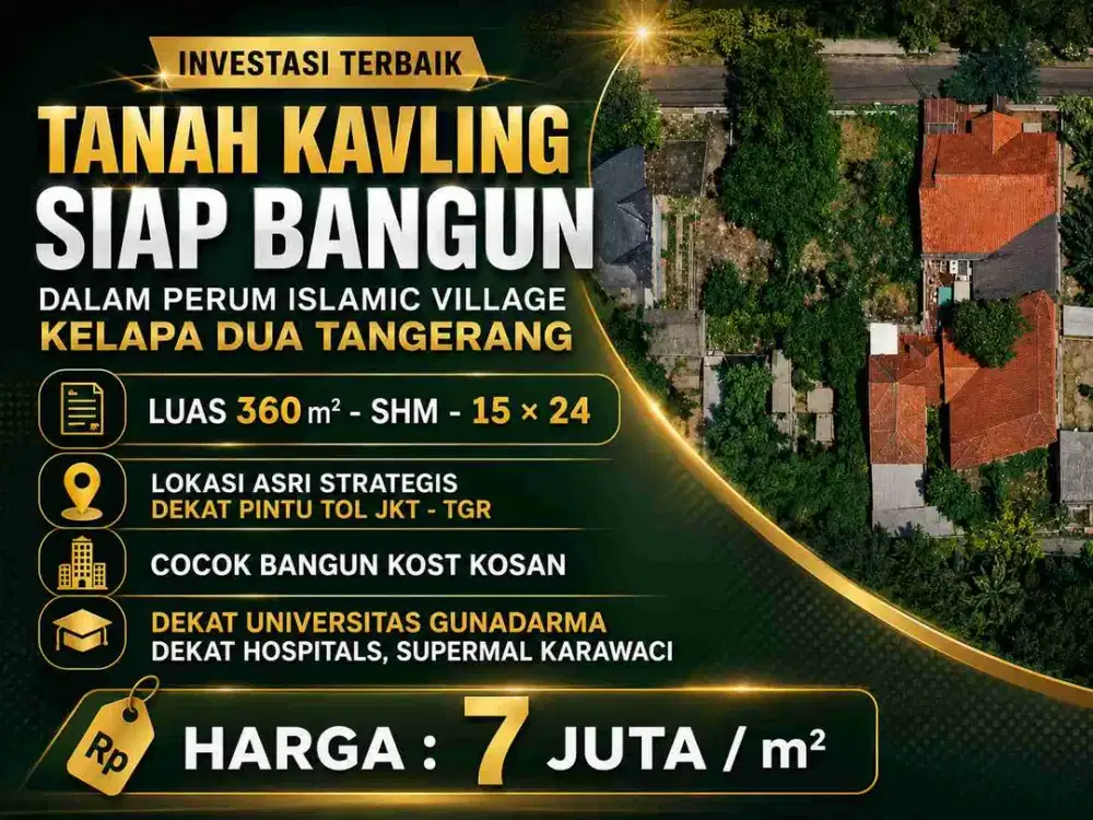 TANAH KAVLING ISLAMIC VILLAGE TANGERANG
