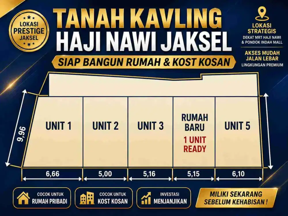 TANAH KAVLING PREMIUM HAJI NAWI