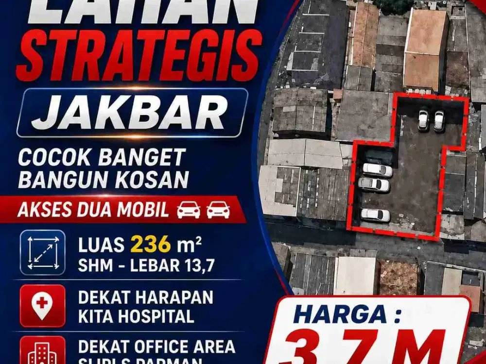 TANAH LAHAN PREMIUM AREA SLIPI PALMERAH S PARMAN