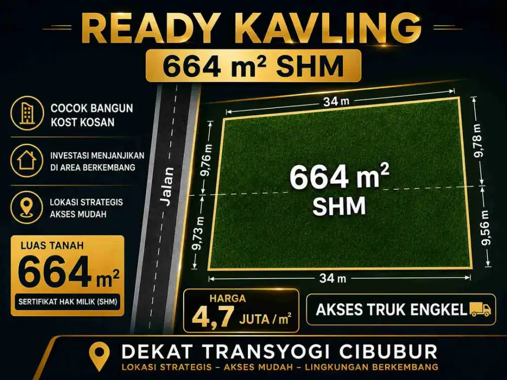 TANAH KAVLING AREA TRANSYOGI CIBUBUR