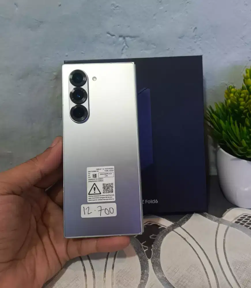 SAMSUNG Z FOLD 6 5G RAM 12/256GB ORIGINAL SEIN MULUS NORMAL FULLSHET