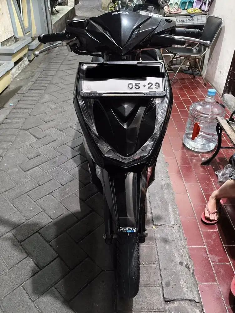 Honda BEAT 2024 HITAM, kondisi 95% like new, KM 20.000