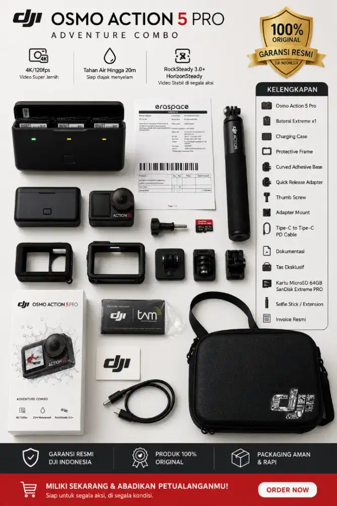DJI Osmo Action 5 Pro Adventure Combo (Like New)