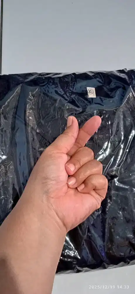 Jual Murah Seragam SAFARI Hitam Pria Security/Sopir Pribadi XL Baru