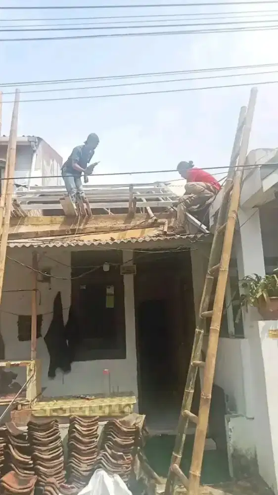 Tukang kanopi ganti atap rumah renopasi
