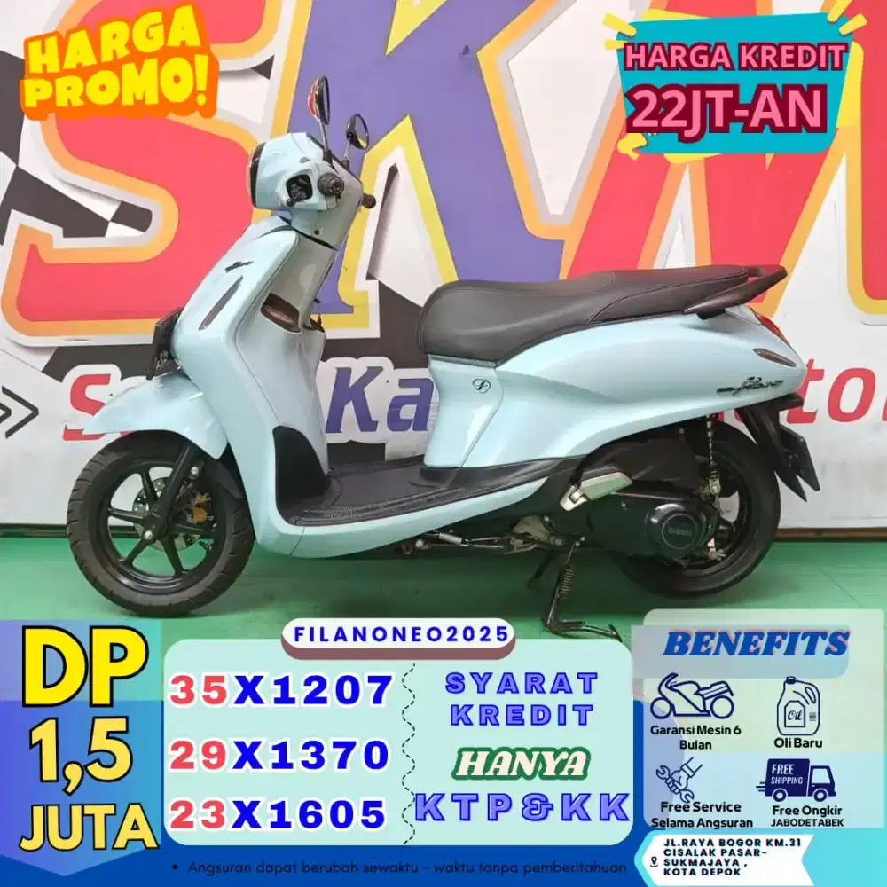 [Free Servis Hingga 3 thn ]Yamaha Grand Fillano tahun 2025 Cash/Credit