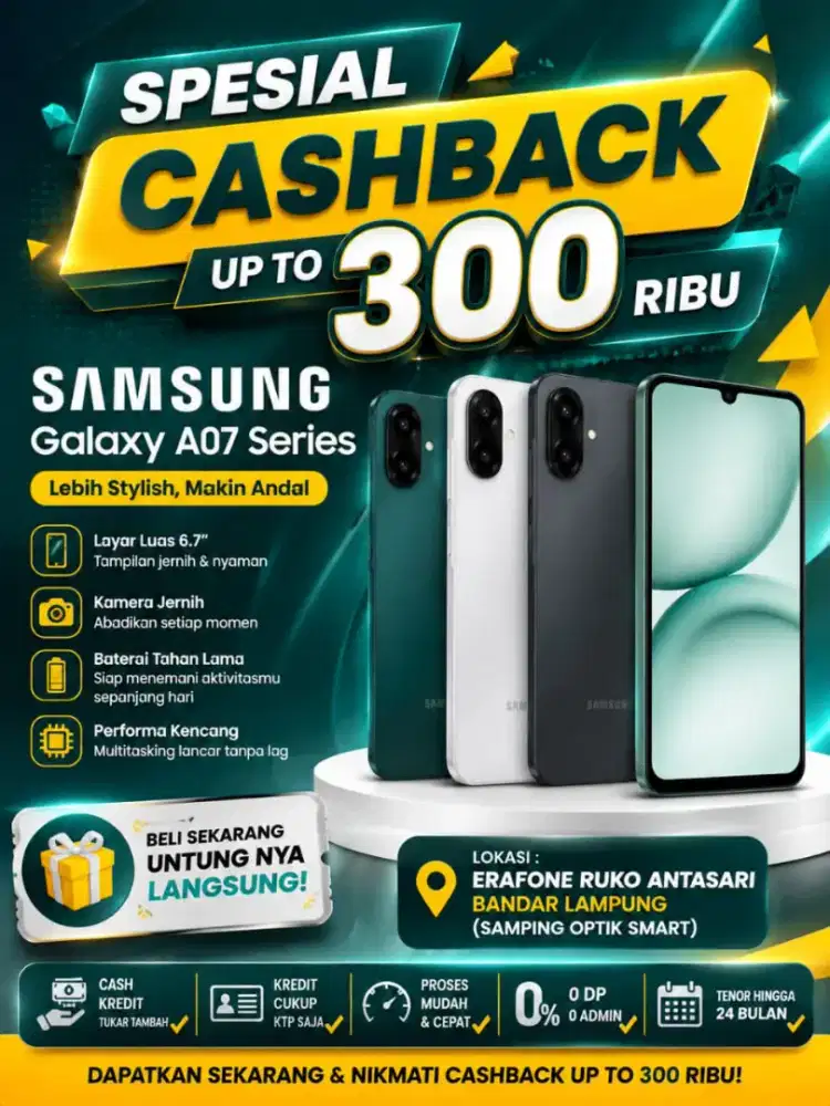 PROMO AGUSTUS Cashback 300rb