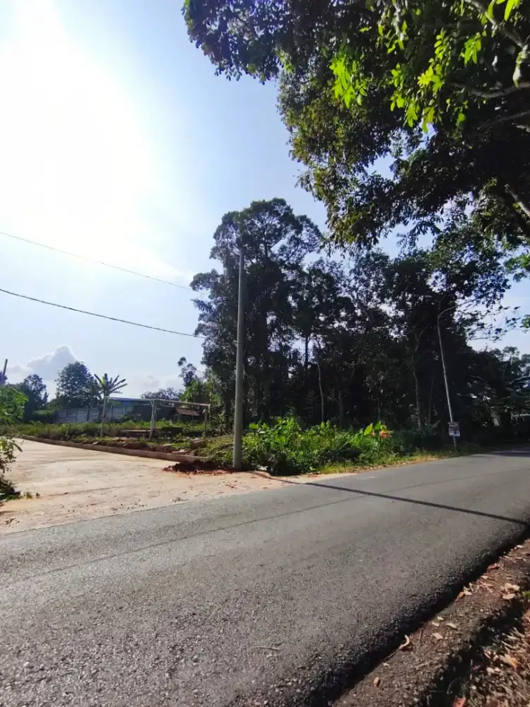 TANAH KAVLING STRATEGIS PINGGIR JALAN RAYA DI LEWATI FEDDER