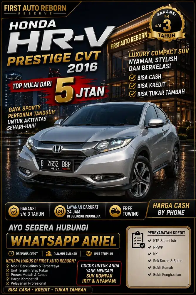 Honda HRV prestige 2016