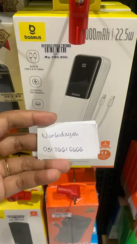 *Power Bank Baseus Lipow Dual 22.5W 20000mAh*