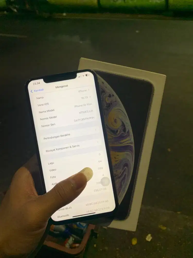 iphone xs max 256gb inter allop fullset