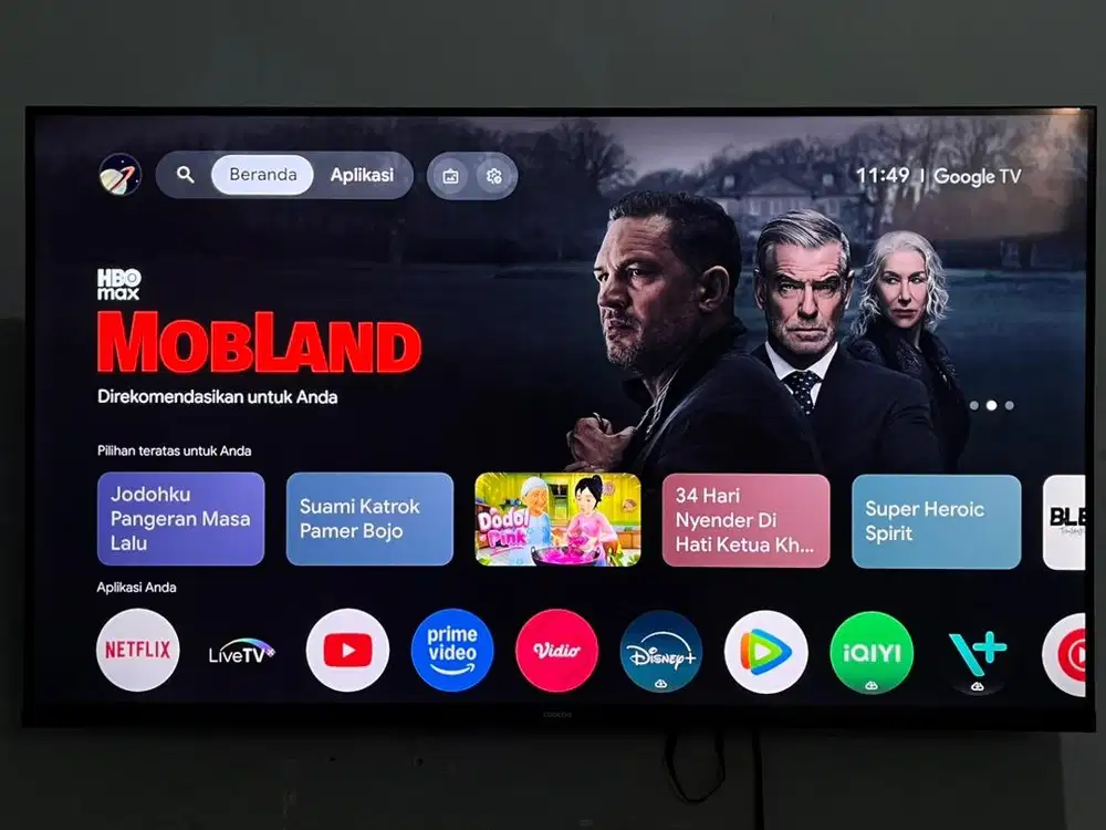 COOCAA Y65 43 inch 4k Google TV
