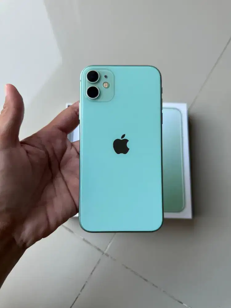iPhone 11 Green 128GB Beacukai Resmi Sinyal Permanen second