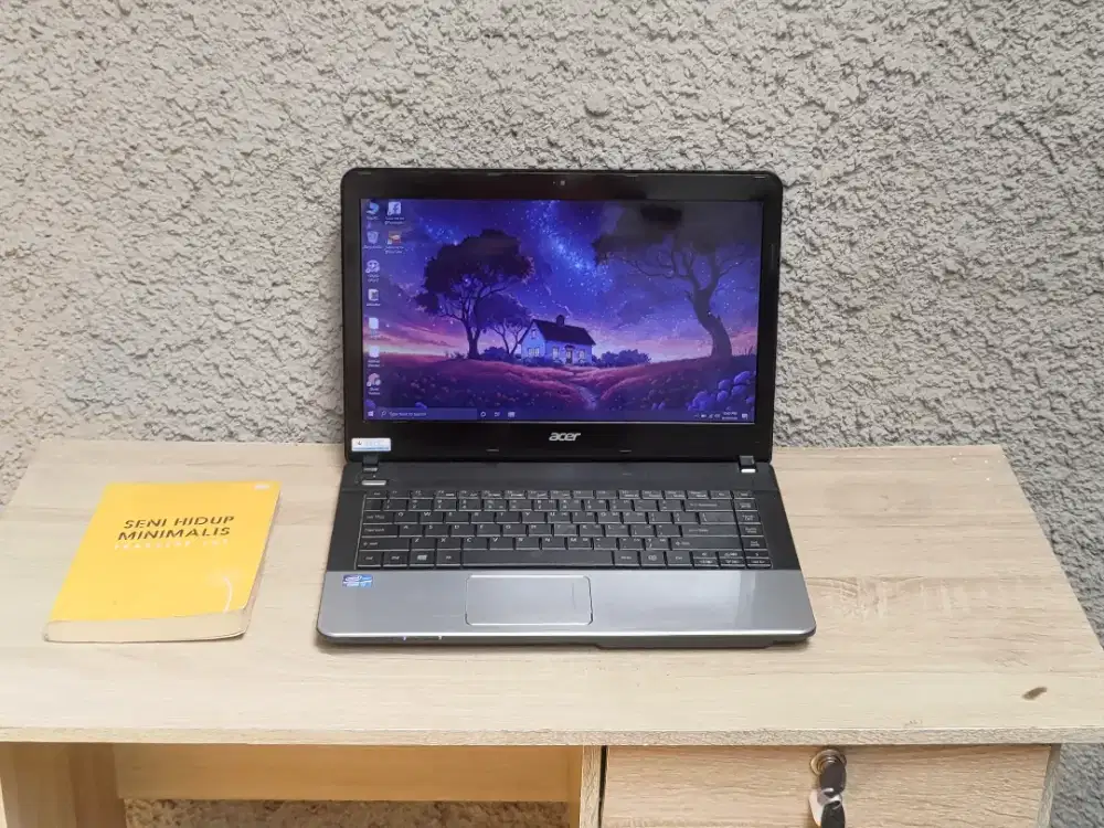Acer E1-471 Core i7 RAM 8GB SSD 128GB + HDD 500GB Layar 14 Inch