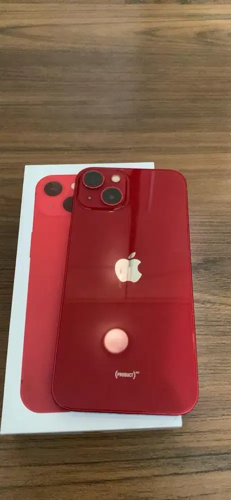 Iphone 13 red 128 gb / full set kondisi normal