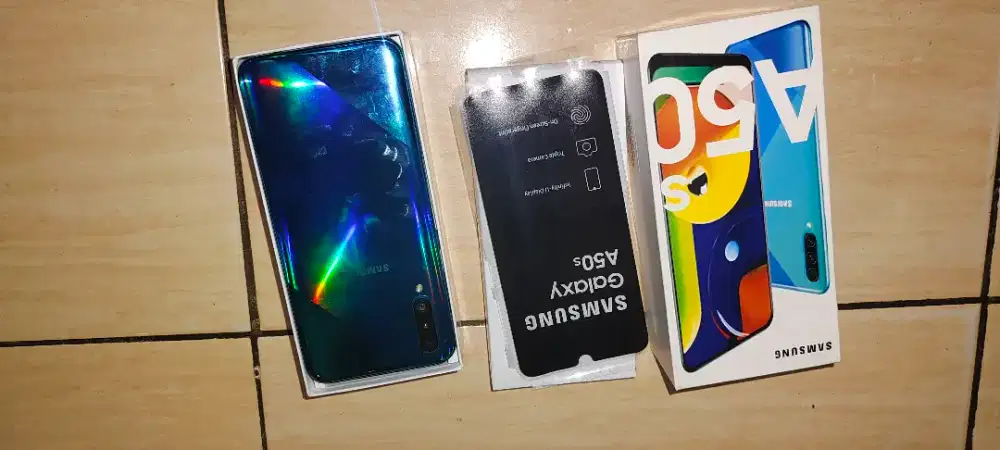 Jual saja HP samsung A50s ram 6/128gb fullset mulus
