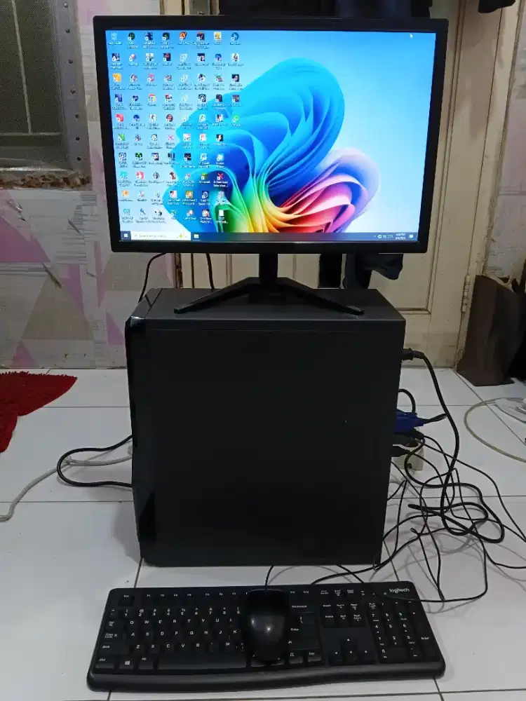 PC GAMING FULSET + LCD + RAM 8 GB + VGA 1 GB + HD 500 GB + GAMES APP