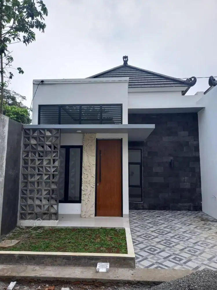 Rumah 1 lantai Gaya Bali