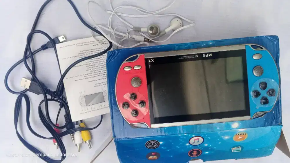 MP5 Game Console X7 Layar 4 Inch Fullset