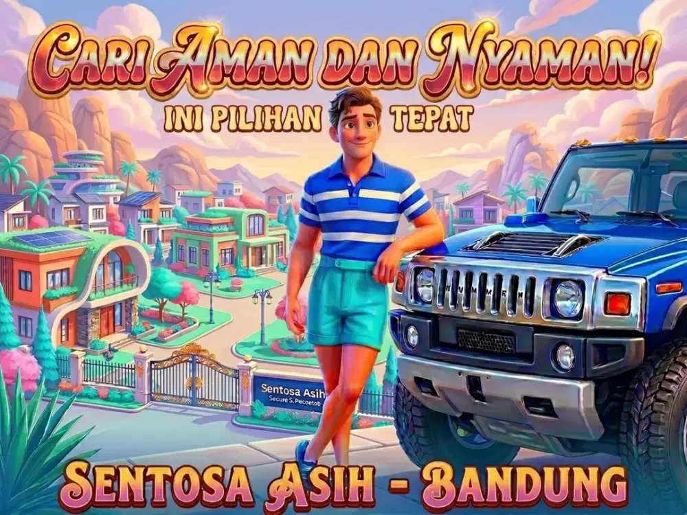 JUAL RUMAH DI SENTOSA ASIH, MARGAHAYU, CIPAMOKOLAN, BANDUNG TIMUR.
