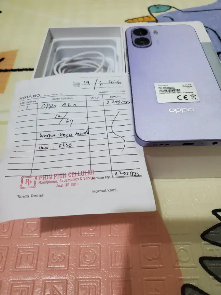 Oppo A6X 4+8/64GB Garansi 9bulan Resmi