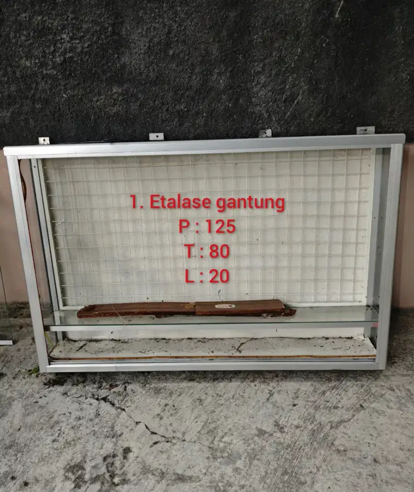 Etalase di jual borongan